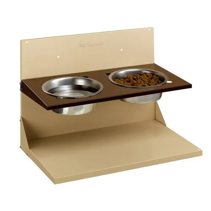 Ferplast Comedero Inoxidable Doble de Pared Ricka - Comedero doble para perro