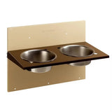 Ferplast Comedero Inoxidable Doble de Pared Ricka - Comedero doble para perro