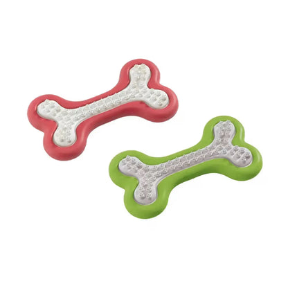 Ferplast PA 6568 Rubber Bone Teeth - Juguete para perro para higiene dental