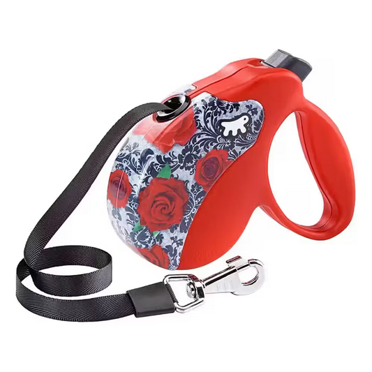 Ferplast Correa Amigo S Tape Decor Roses - Coleira para cão