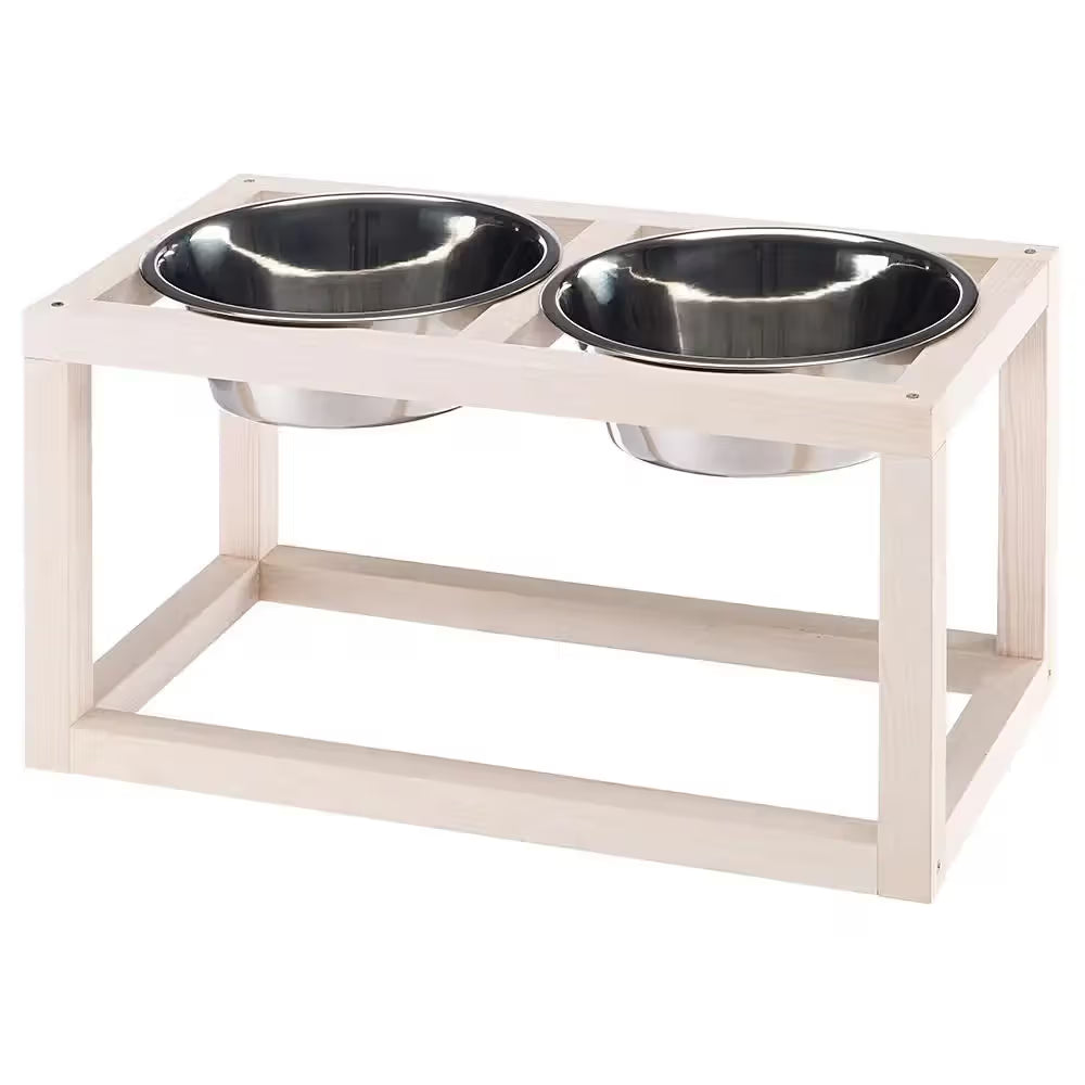 Ferplast - Soporte de madera para comederos