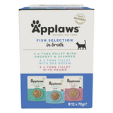 Applaws Cat Pouch Broth Fish Multipack