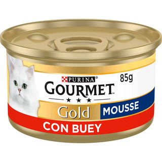 Gourmet Gold Single Mousse Gato Junior Buey - Comida húmeda para gato