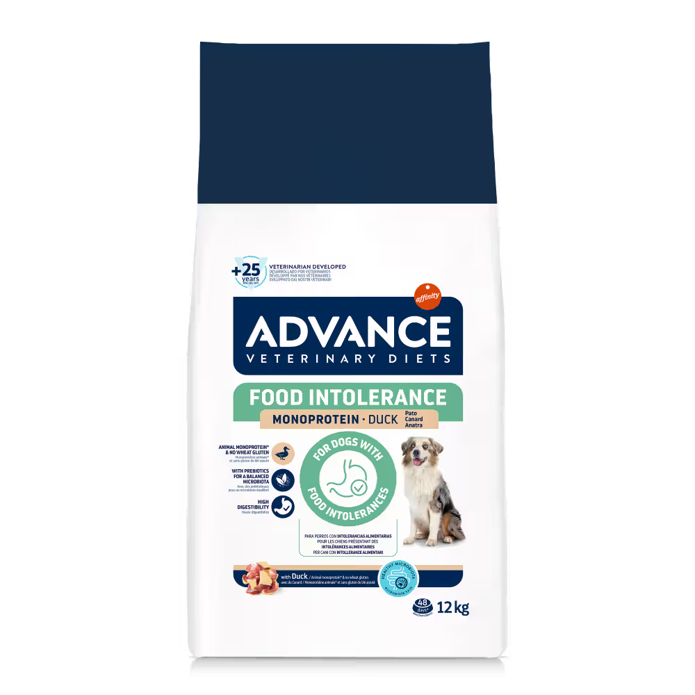 Advance Vet Perro Intolerancia Alimentaria Pato - Pienso seco para perro con intolerancia alimentaria