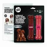 Tastybone Twin Pack Salchicha Ternera Bacon - Juguete para perro