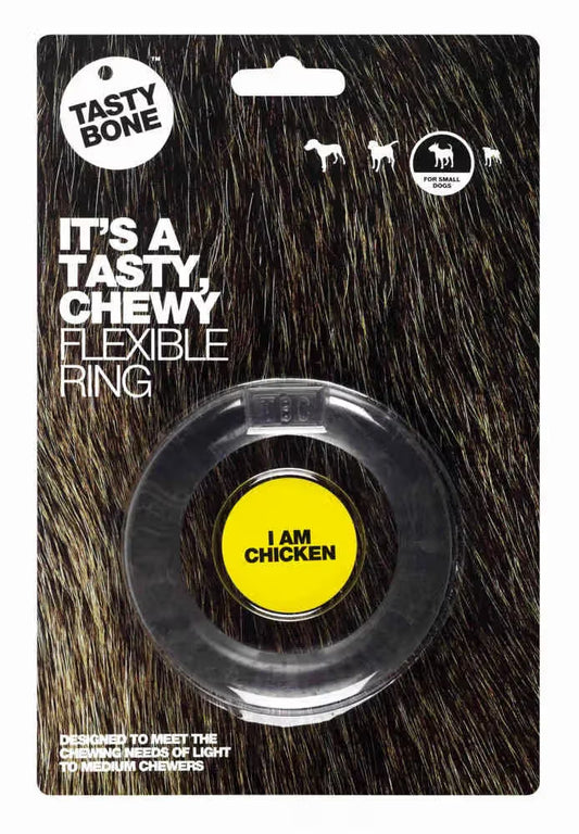 Tastybone Tasty Bone Flexi Ring - Brinquedo para cão para higiene dentária