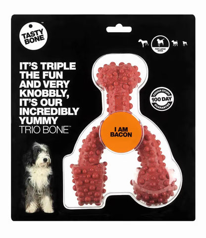 Tastybone Trio Bacon - Brinquedo para cão para higiene dentária