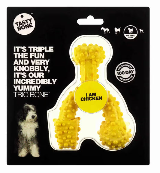 Tastybone Trio Pollo - Brinquedo para cão para higiene dentária