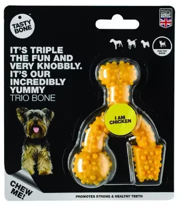 Tastybone Trio Bone Pollo Toy - Brinquedo para cão