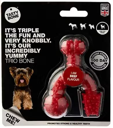 Tastybone Trio Bone Ternera Toy - Brinquedo para cão