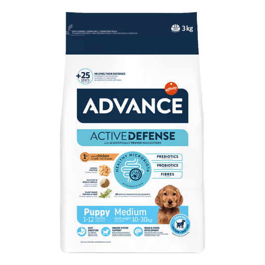 Advance Medium Cachorro Perro Pollo y Arroz - Pienso seco para perro