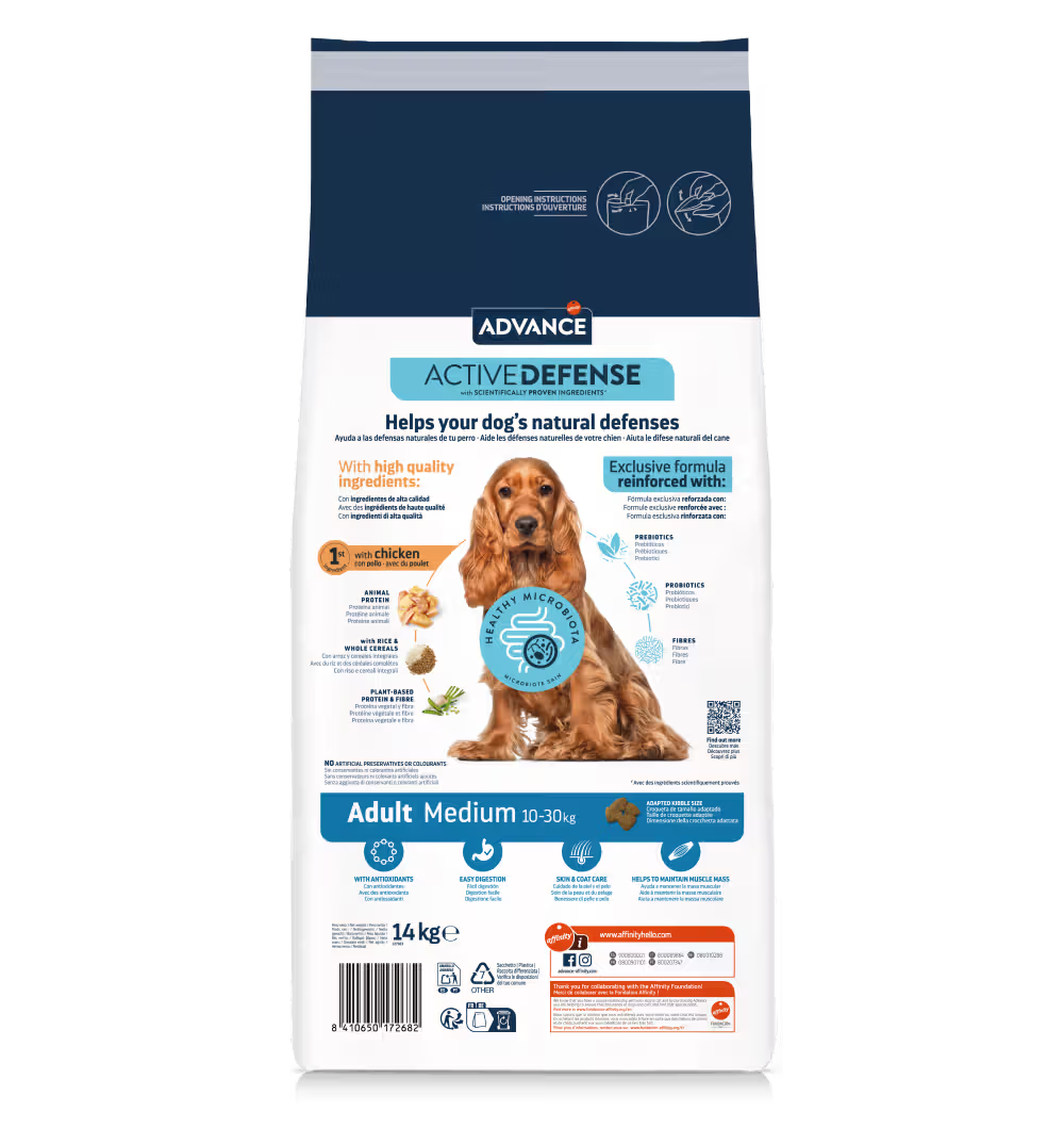 Advance Medium Adult Dog Chicken and Rice - Dry dog food