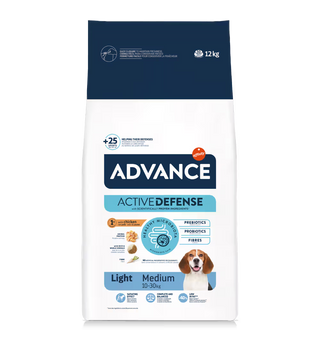 Advance Perro Medium Light Pollo y Arroz - Pienso seco para perro para control de peso