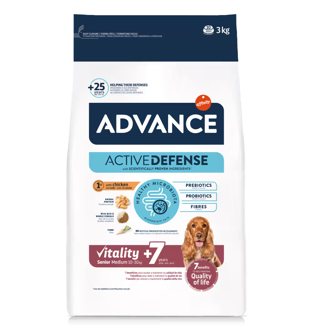 Advance Perro Medium Senior +7 Pollo y Arroz - Pienso seco para perro senior