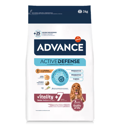 Advance Perro Medium Senior +7 Pollo y Arroz - Pienso seco para perro senior