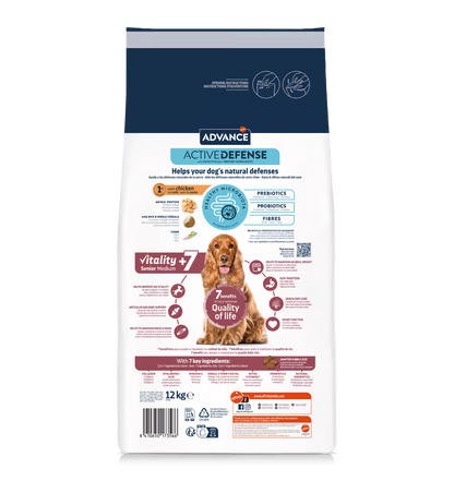Advance Perro Medium Senior +7 Pollo y Arroz - Pienso seco para perro senior