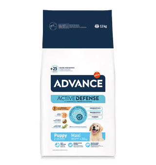 Advance Maxi Cachorro Cão Frango e Arroz - Ração seca para cão com frango e arroz