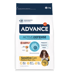 Advance Cão Medium & Maxi Adulto Sensitive Salmão e Arroz - Ração seca para cão com sensibilidade