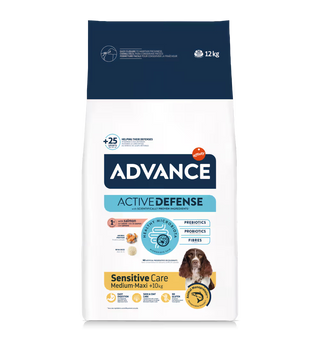Advance Cão Medium & Maxi Adulto Sensitive Salmão e Arroz - Ração seca para cão com sensibilidade