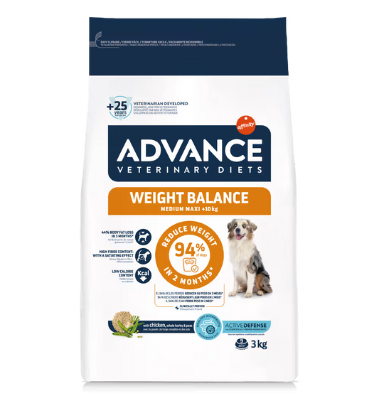 Advance Dog Vet Medium & Maxi Weight Balance Poultry - Dry dog food for weight control