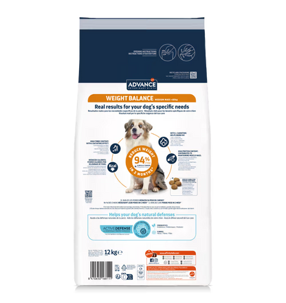 Advance Dog Vet Medium & Maxi Weight Balance Poultry - Dry dog food for weight control