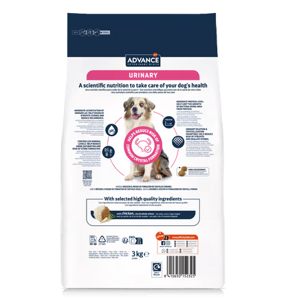 Advance Vet Urinary Dog Chicken - Dry food for dogs with urinary problems