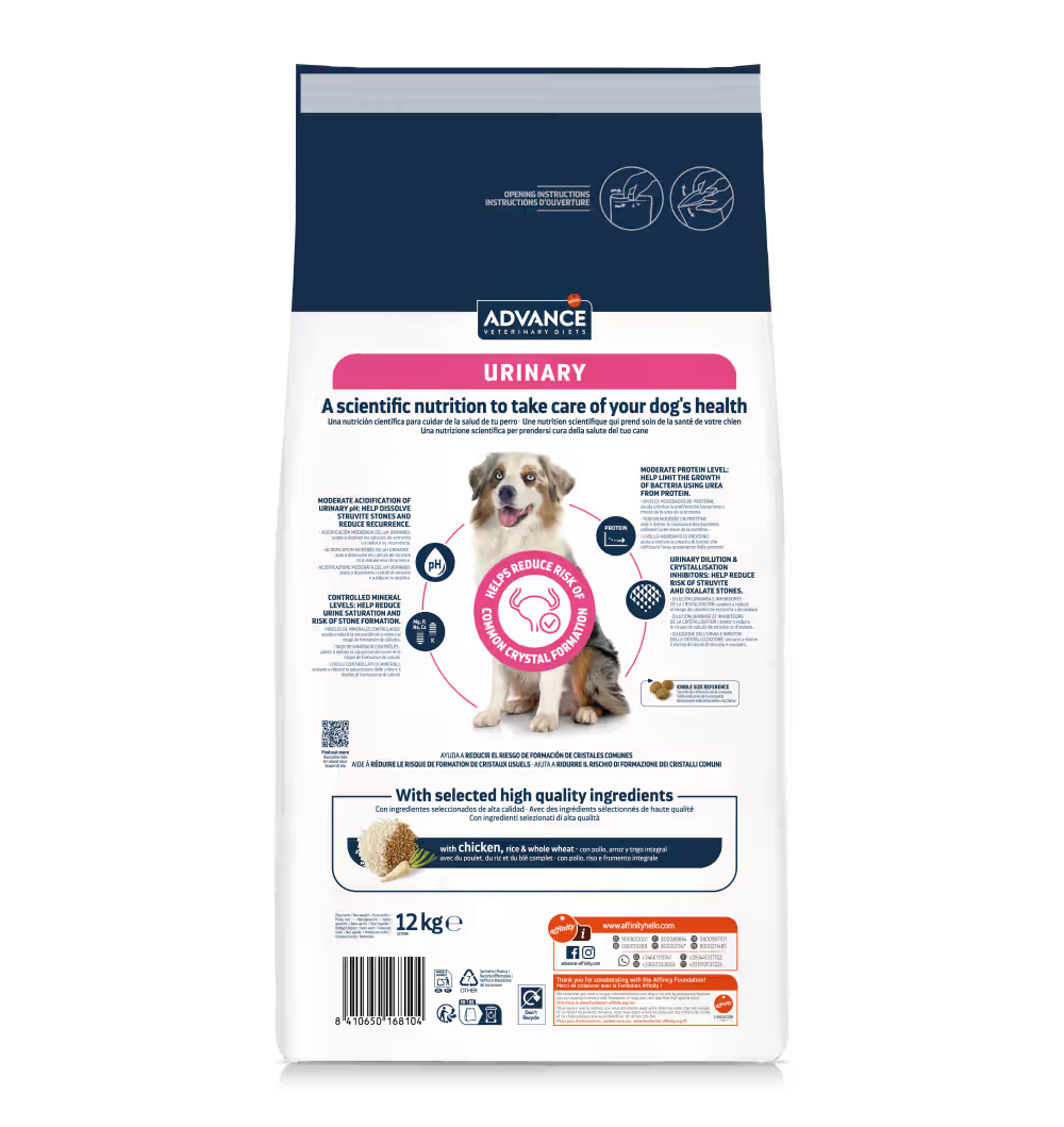 Advance Vet Urinary Dog Chicken - Dry food for dogs with urinary problems