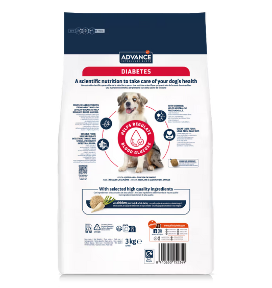 Advance Vet Dog Diabetes Poultry - Dry food for dogs with diabetes