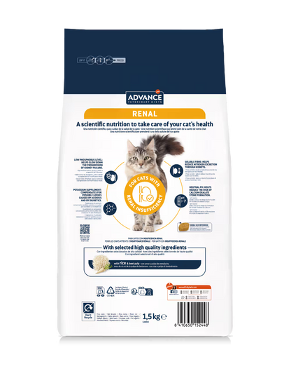 Advance Vet Gato Renal - Pienso seco para gato para insuficiencia renal