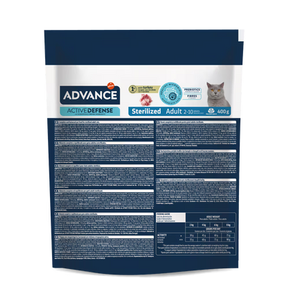 Advance Sterilized Gato Pavo y Cebada - Pienso seco para gato esterilizado