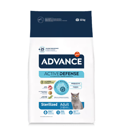 Advance Sterilized Gato Pavo y Cebada - Pienso seco para gato esterilizado