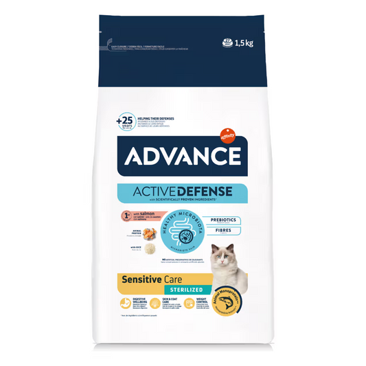 Advance Gato Sterilized Sensitive Care Salmón y Arroz - Pienso seco para gato esterilizado con sensibilidad