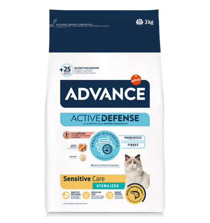 Advance Cat Sterilized Sensitive Care Salmon and Rice - Dry food for sterilized cats with sensitivities
