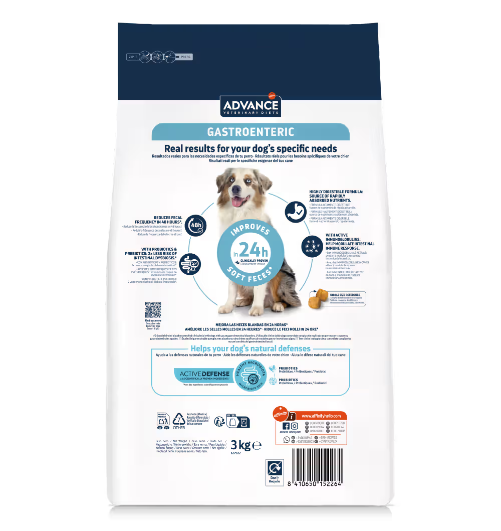 Advance Vet Dog Gastroenteric Poultry - Dry food for dogs with digestive problems