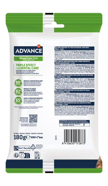 Advance Dog Dental Care Stick Medium &amp; Maxi Dog Biscuits