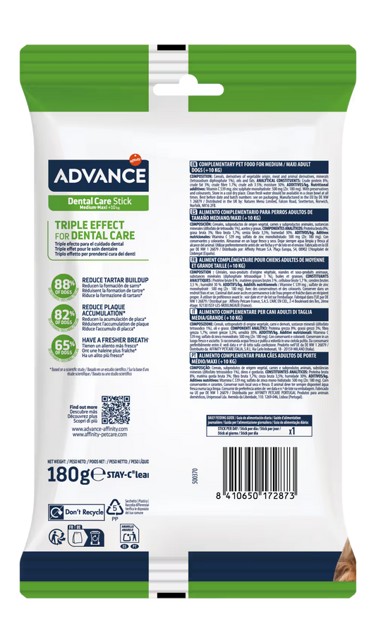 Advance Dog Dental Care Stick Medium &amp; Maxi Dog Biscuits
