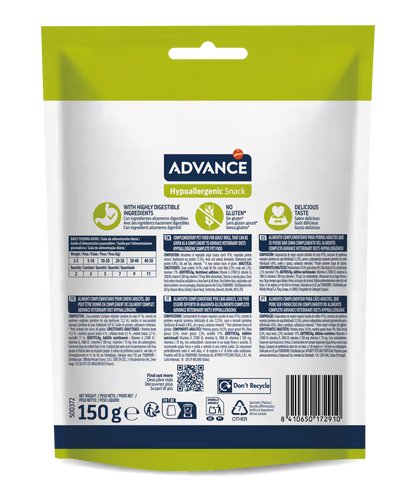 Biscoitos para cão Advance Dog Hypoallergenic Snack