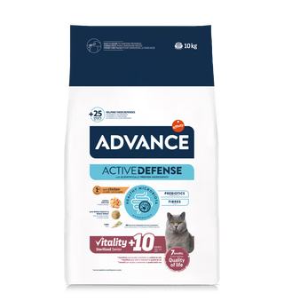 Advance Gato Senior Esterilizado +10 Pollo y Cebada - Pienso seco para gato senior esterilizado