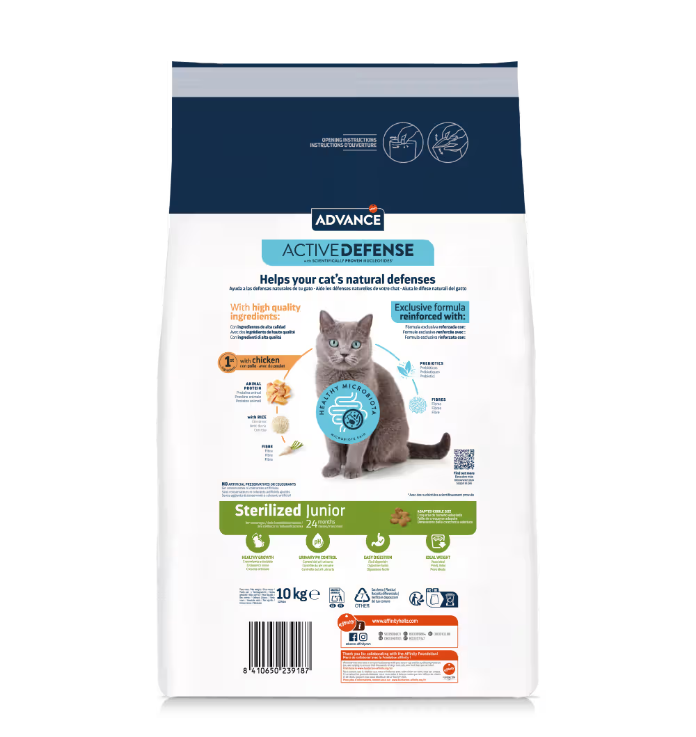 Advance Cat Junior Sterilized Chicken and Rice - Dry food for sterilised junior cats