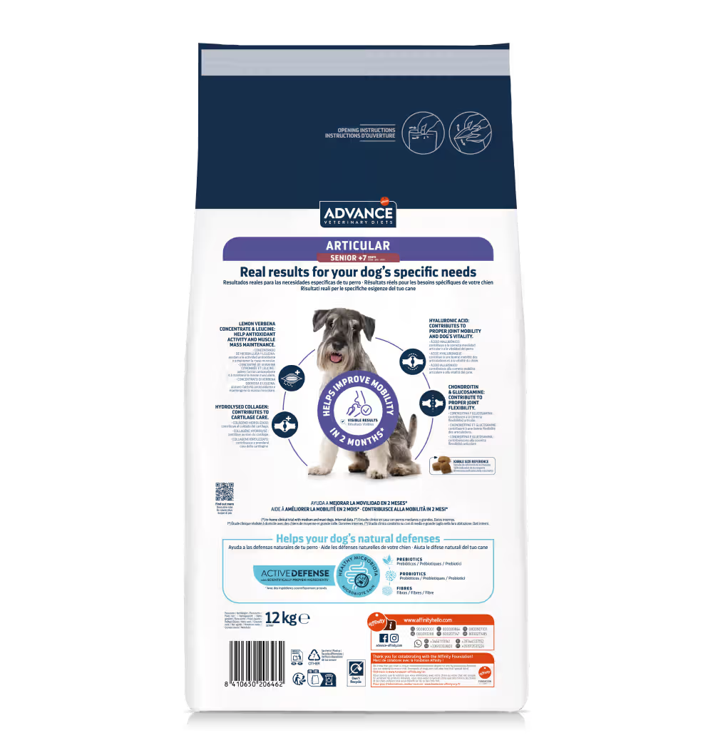 Advance Vet Dog Articular Senior +7 Years Chicken - Dry food for dogs for joint support