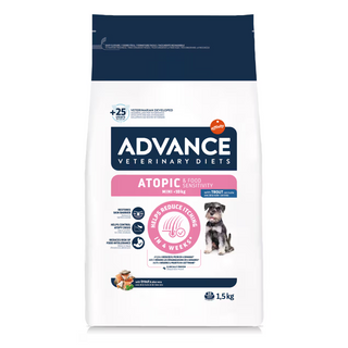 Advance Vet Cão Mini Atopic & Food Sensitivity Truta- Ração seca para cão com alergias