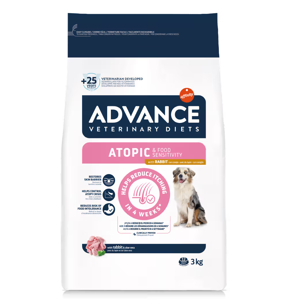 Advance Vet Atopic Medium & Maxi Cão Coelho- Ração seca para cão com alergias