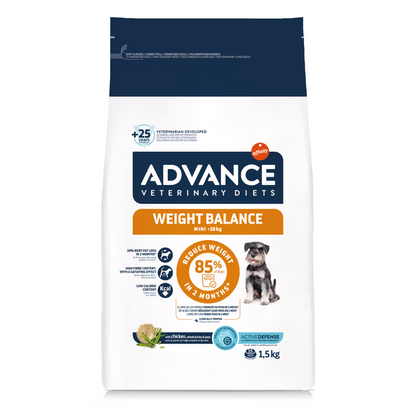 Advance Vet Mini Weight Balance Dog Poultry - Dry food for dogs for weight control