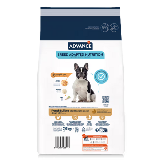 Advance Cão Adulto French Bulldog Frango e Arroz - Ração seca para cão