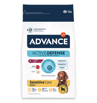 Advance Cão Adulto Sensitive Cordeiro e Arroz - Ração seca para cão com pele e digestão sensíveis