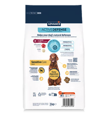 Advance Cão Adulto Sensitive Cordeiro e Arroz - Ração seca para cão com pele e digestão sensíveis