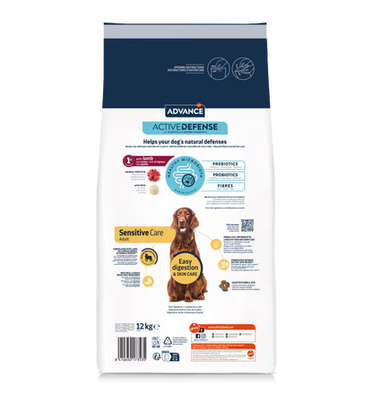 Advance Adult Dog Sensitive Lamb and Rice - Dry food for dogs with sensitive skin and digestion