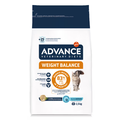 Advance Vet Weight Balance Gato Aves de Corral - Pienso seco para gato para control de peso