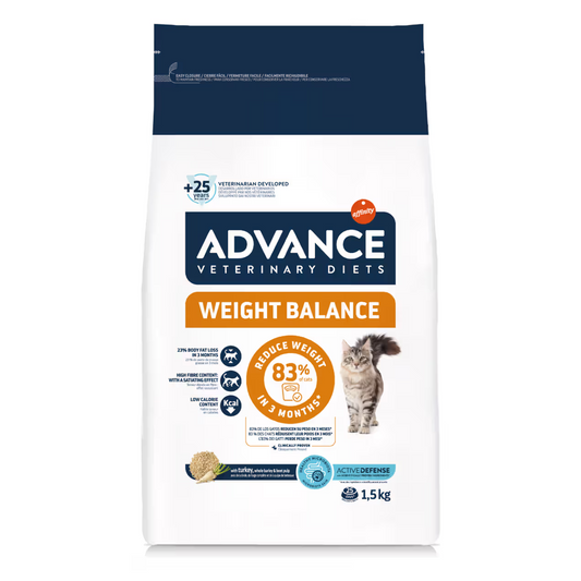 Advance Vet Weight Balance Gato Aves de Corral - Pienso seco para gato para control de peso