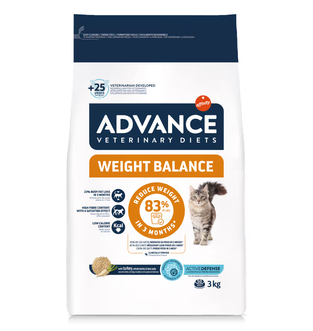Advance Vet Weight Balance Gato Aves de Corral - Pienso seco para gato para control de peso